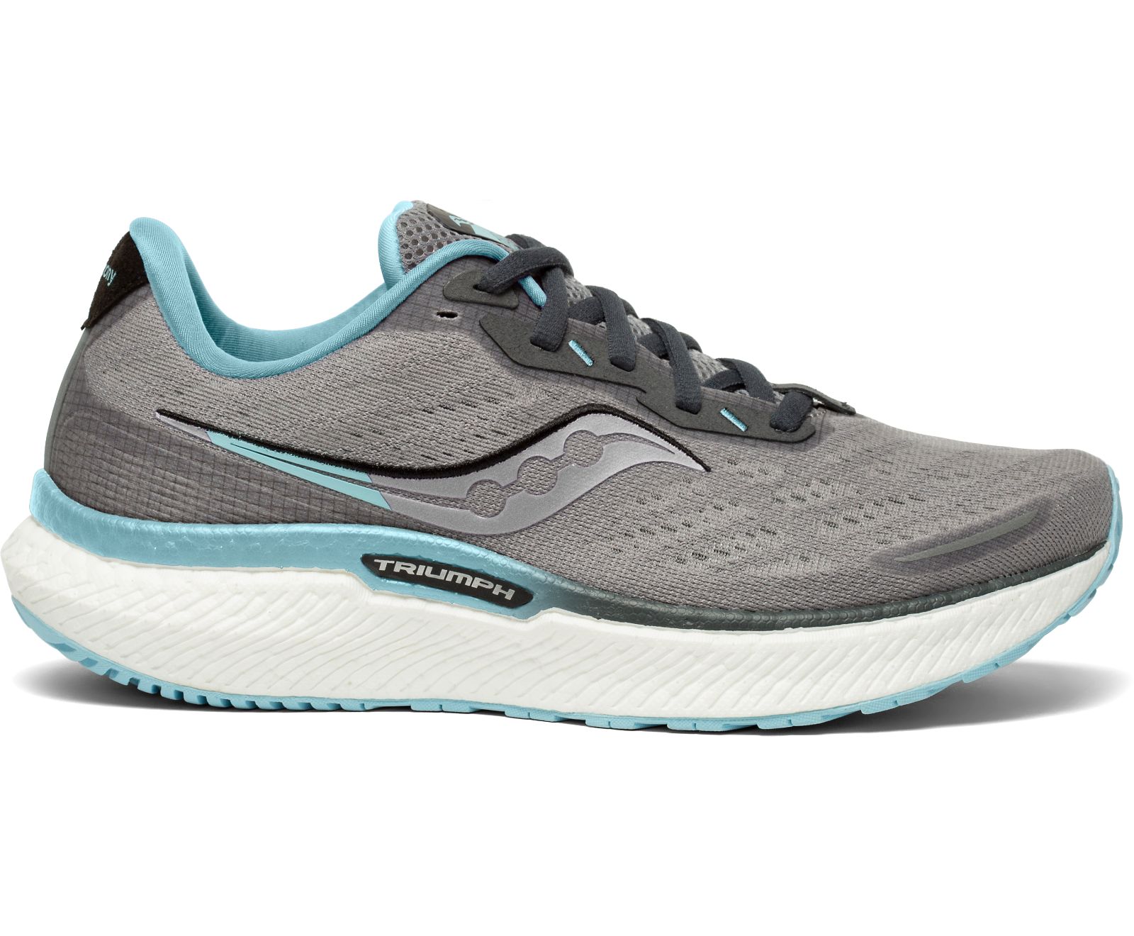 Saucony Triumph 19 Breda Löparskor Dam Grå Turkos | Sverige 067XYU